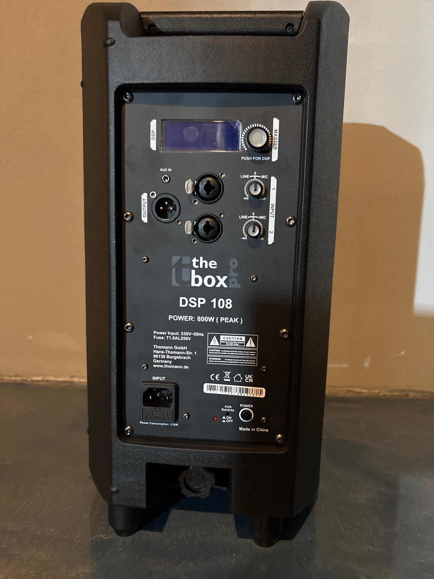 the box pro DSP 108 – kompakter Aktivlautsprecher (8″ / 200 W RMS / 800 W Peak)