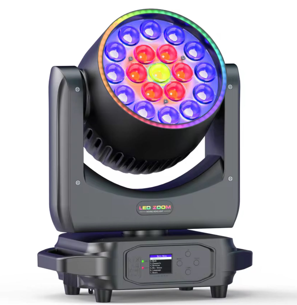 LED Wash Moving Head Light – kompakter Beam/Wash mit Zoom-Funktion
