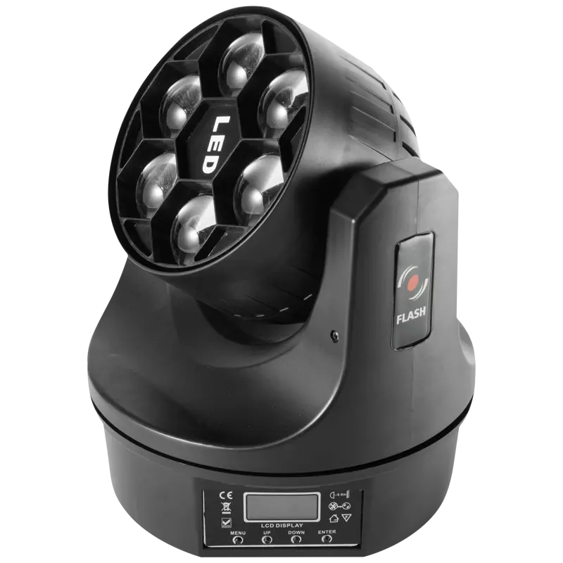 FLASH Big-Eye Kaleidoscope – LED Moving Head 6×15 W OSRAM RGBW 4in1