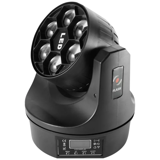 FLASH Big-Eye Kaleidoscope – LED Moving Head 6×15 W OSRAM RGBW 4in1