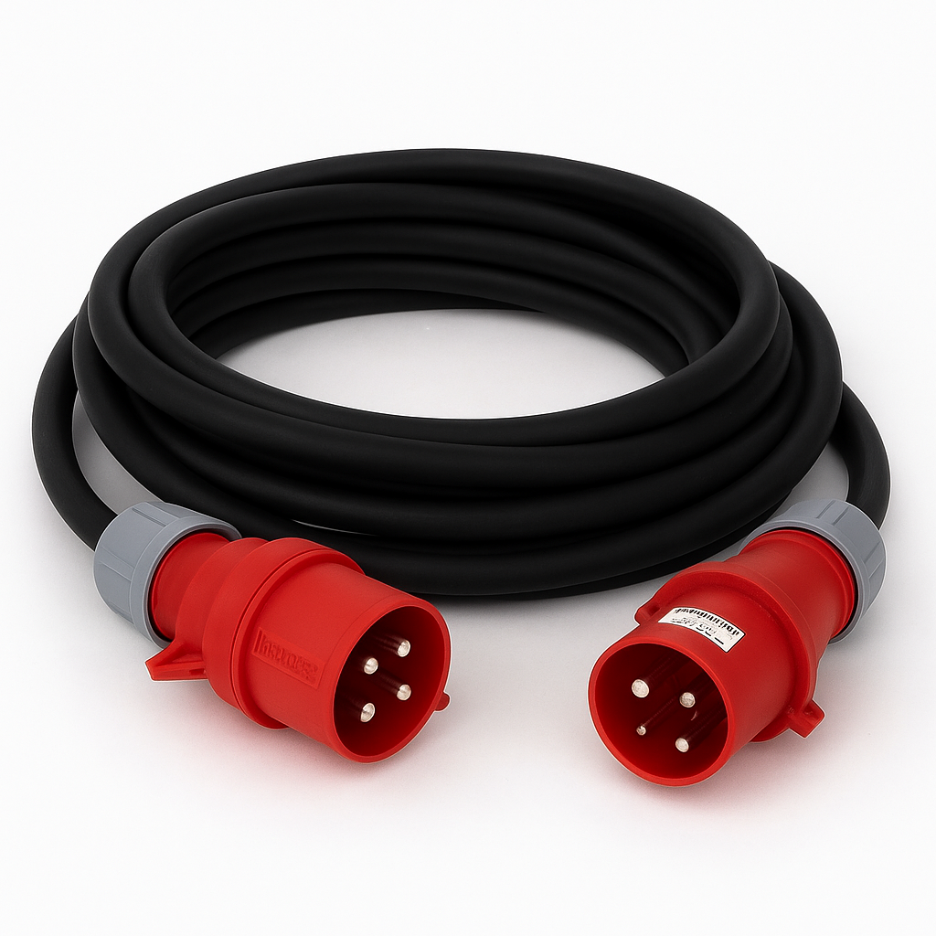 CEE-Verlängerung 16A – 20 m (5-polig, rot)