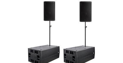 RCF High-Power PA-Set – 2x ART 945-A + 2x TP218/1600A (aktiv)