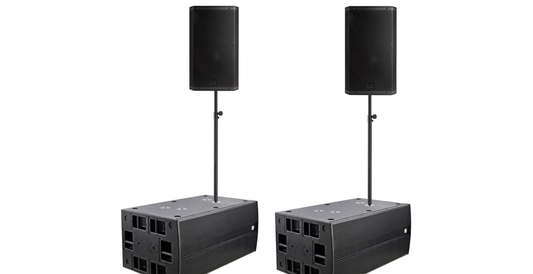 RCF High-Power PA-Set – 2x ART 945-A + 2x TP218/1600A (aktiv)
