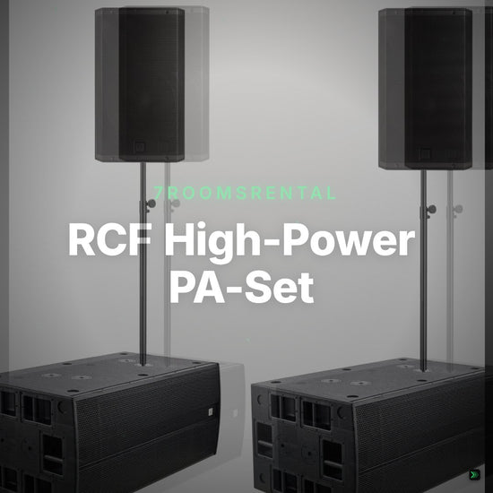 RCF High-Power PA-Set – 2x ART 945-A + 2x TP218/1600A (aktiv) – Clean Showcase