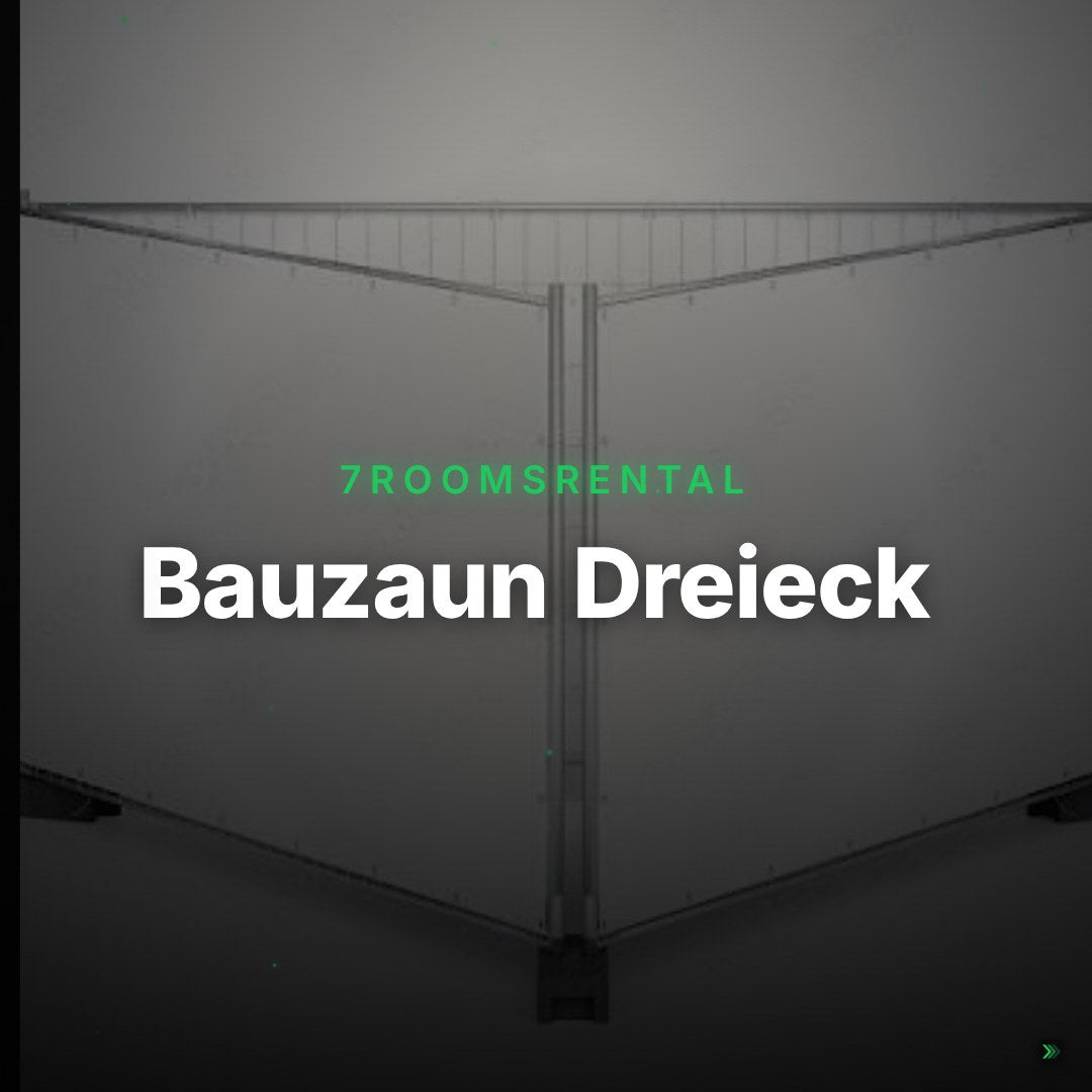 Bauzaun Dreieck – ideal für Banner, Werbung & Sichtschutz – Clean Showcase
